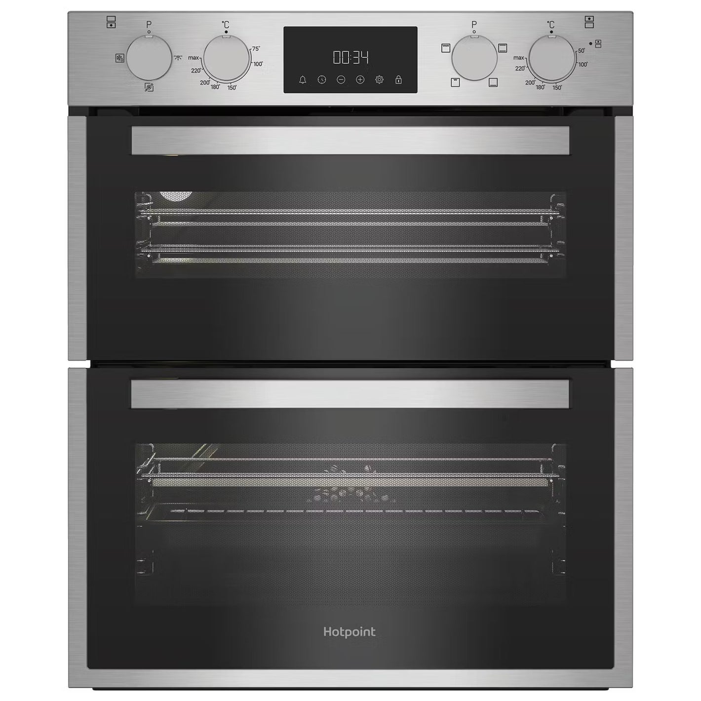 Hotpoint 60cm Built-Under Electric Double Oven Inox | DUH10DIX