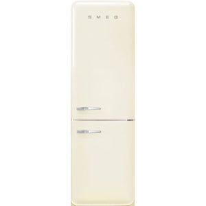 Smeg 50’s Retro Style Freestanding Fridge Freezer Cream Right Hinge | FAB32RCR5UK