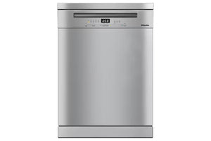 Miele Front Active Plus Freestanding Dishwasher, Stainless Steel | G5310SCCLST