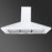 LUXAIR 90cm Premium Chimney Cooker Hood in Gloss White || LA-90-STD-WH