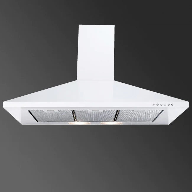 LUXAIR 90cm Premium Chimney Cooker Hood in Gloss White || LA-90-STD-WH