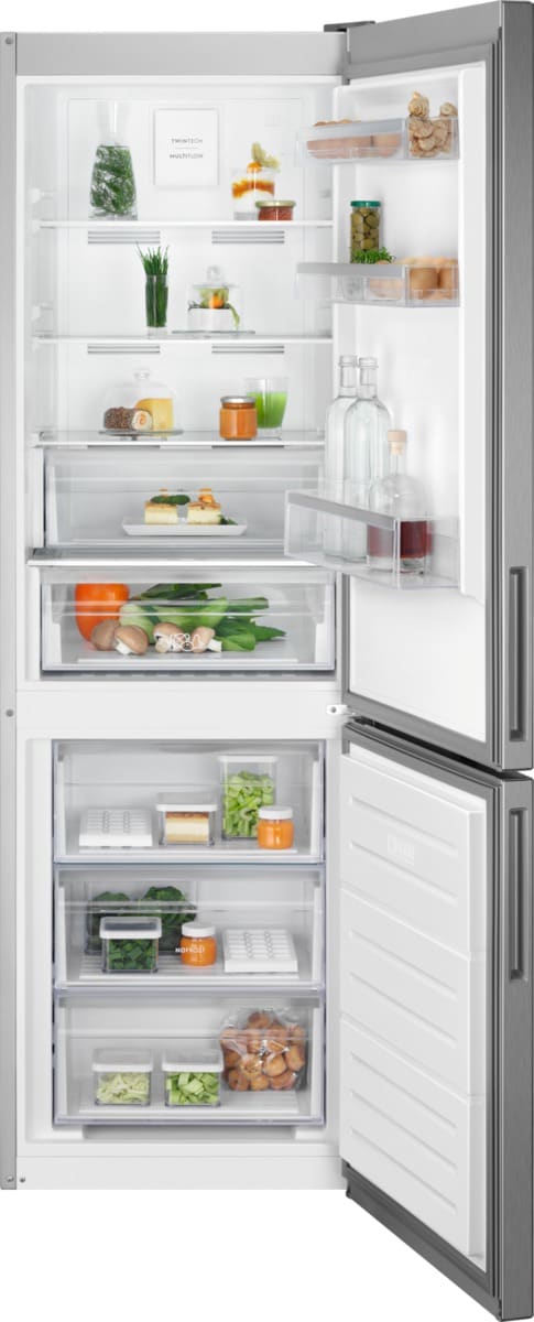 Electrolux 60/40 185cm Frost Free Fridge Freezer Silver | LNT6ME32U2