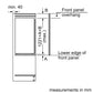 Neff Built in Fridge 122.5cm high FIXED HINGE | KI1412FEO