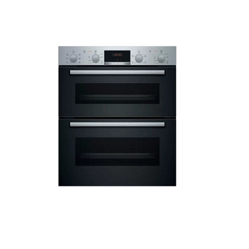 Bosch Series 4 Undercounter Double Oven Brushed Steel | NBS533BS0B