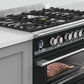 Fisher & Paykel Black 90cm Dual Fuel Range Cooker | OR90SCG6B1