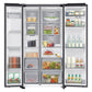 Samsung Black Stainless Steel American Style Fridge Freezer | RS70F64KEFEU