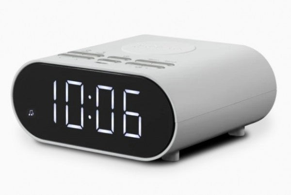 Roberts Ortus Charge White - Dual Alarm with Wireless Charger on top
