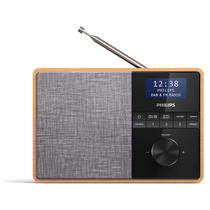 Philips radio Portable Digital Black, Grey, Wood | TAR5505/10