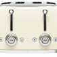 Smeg 50's Retro Style Aesthetic 4 Slice Toaster Cream | TSF03CRUK