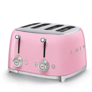 Smeg 50’s Style 4 Slice Toaster Pink | TSF03PKUK