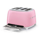 Smeg 50’s Style 4 Slice Toaster Pink | TSF03PKUK