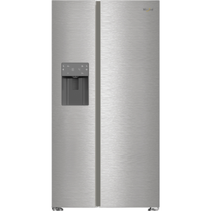 Whirlpool Side By Side Fridge Freezer Pearl Inox | WHG26573WX4UK