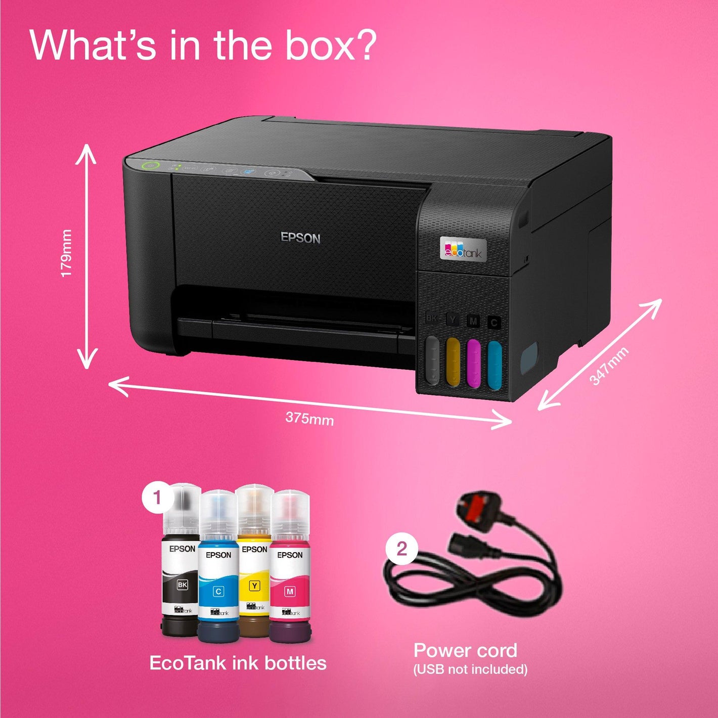 Epson Ecotank ET-2860 Multifunction Printer | C11CJ67425