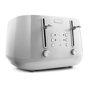 Eclettica White 4 Slice Toaster | CTY4003.W