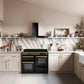 Rangemaster Estel Deluxe 110 Induction Range Cooker Slate with Antique Brass Trim | ESDLB110EIPSLT/AB1