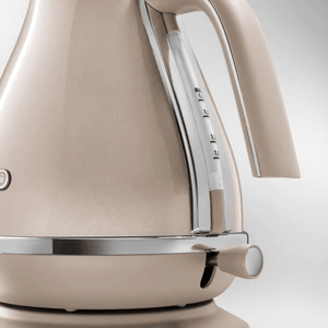 DeLonghi Icona Metallics 1.7L 2000W Jug Kettle  Beige | KBOV3001.BG