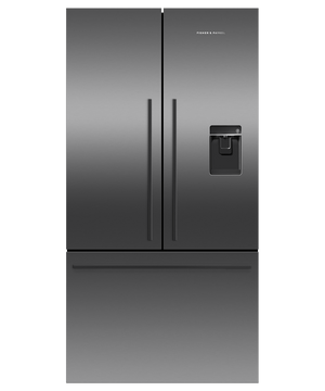 FISHER & PAYKEL RF540ADUB5 Freestanding French Door Refrigerator Freezer, 90cm, 569L, Ice & Water *Display only