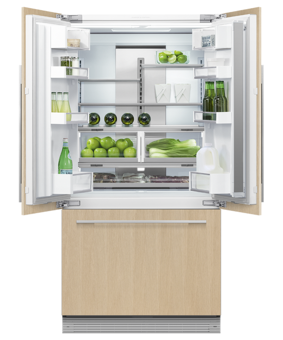 FISHER & PAYKEL RS90A2 Integrated French Door Refrigerator Freezer, 90CM 5 YEARS PARTS AND LABOUR