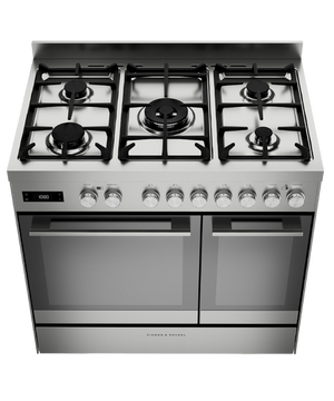 Fisher & Paykel 90cm Range Cooker with Gas Top in Stainless Steel | OR90L7DBGFX2