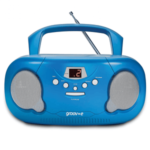 Groov-E Portable CD Player With Radio - Blue | GVPS733BE