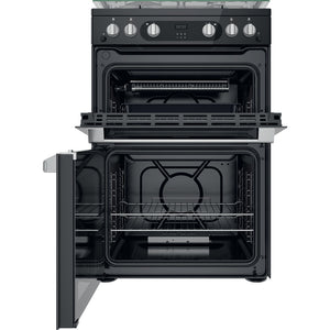HOTPOINT GAS FREESTANDING DOUBLE COOKER: 60CM | HDM67G0C2CB/UK