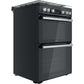 HOTPOINT GAS FREESTANDING DOUBLE COOKER: 60CM | HDM67G0C2CB/UK