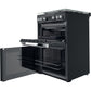 HOTPOINT GAS FREESTANDING DOUBLE COOKER: 60CM | HDM67G0C2CB/UK