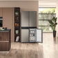 Hotpoint Fridge Freezer French Style 4 Door Black Stainless | HQ9U2BLGUK