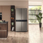 Hotpoint Fridge Freezer French Style 4 Door Black Stainless | HQ9U2BLGUK
