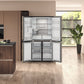 Hotpoint Fridge Freezer French Style 4 Door Black Stainless | HQ9U2BLGUK