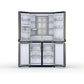 Hotpoint Fridge Freezer French Style 4 Door Black Stainless | HQ9U2BLGUK