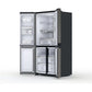 Hotpoint Fridge Freezer French Style 4 Door Black Stainless | HQ9U2BLGUK