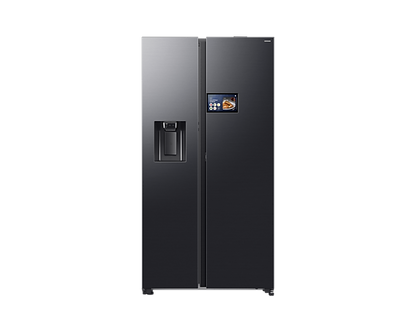 Samsung Bespoke AI Series 9 Freestanding American Style Fridge Freezer Black | RS90F64EEFEU