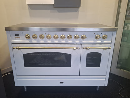 Ilve 120cm Induction Range Cooker White (Ex-Display, Sold as Seen) | PI127NE3/WHG