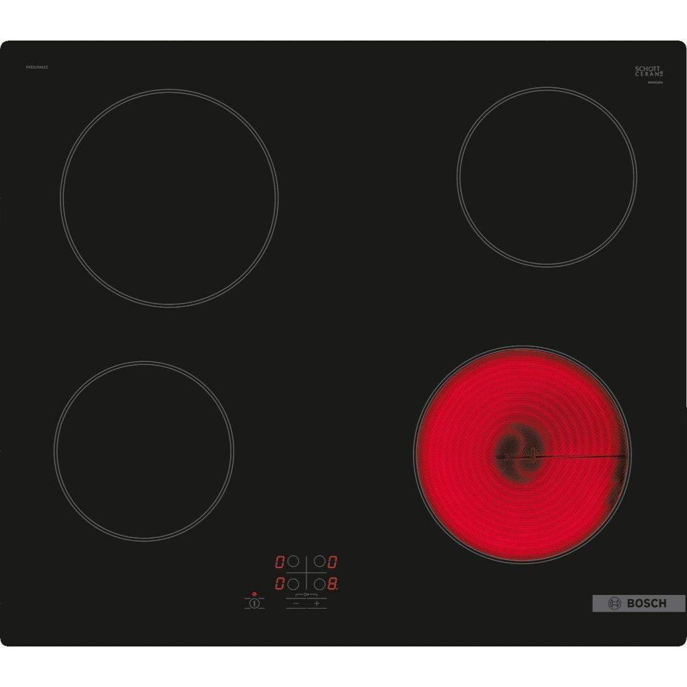 Bosch Serie 2 4-Zone Ceramic Hob Black | PKE61RAA8B