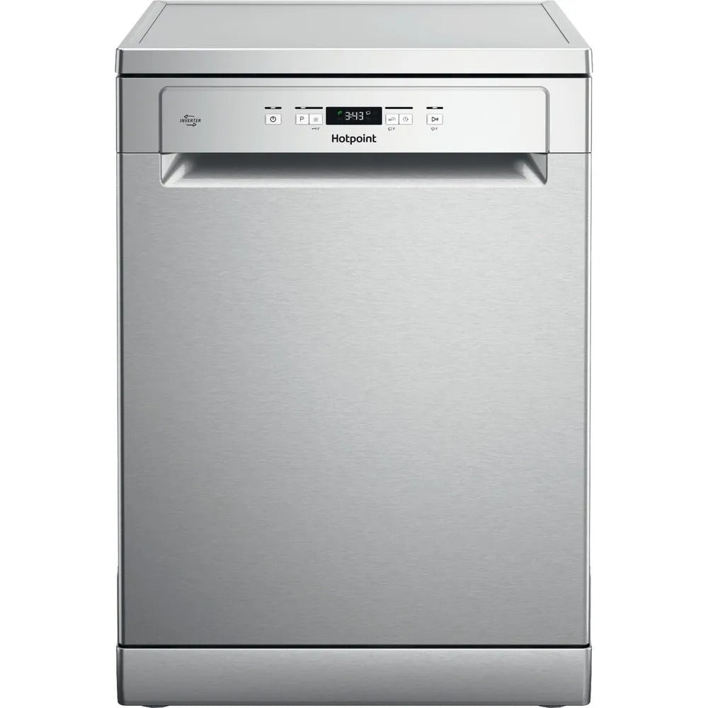 Hotpoint Freestanding Full Size Dishwasher with Rapid Wash Stainless Steel | HP2FFC14BN6XUK