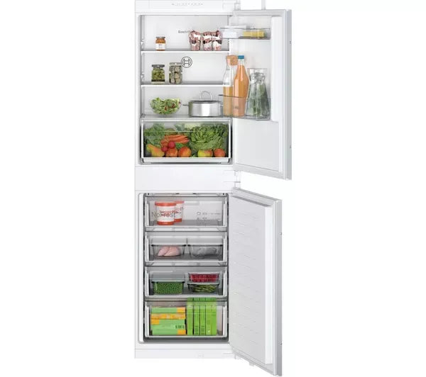 Bosch Series 2 Integrated 50/50 Fridge Freezer Sliding Hinge White | KIN85NSE0G
