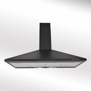 Luxair 110cm Premium Range Cooker Hood Black | LA-110-STD-BLK
