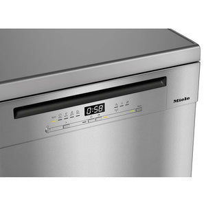 Miele Front Active Plus 60CM Freestanding Standard Dishwasher - Clean Steel | G5811SC S/S