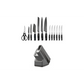 Ninja Foodi StaySharp Knife Block with Integrated Sharpener – Deluxe 14-Piece Set | Silver/Black | K32014EUUK