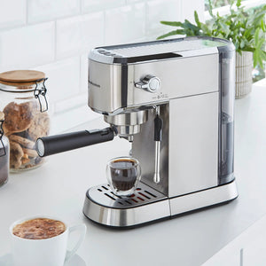 Morphy Richards Traditional Compact Pump Espresso Machine Stainless Steel | 172022