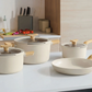 Berghoff LEO 7-piece Cooking Pot Set Balance Cream | 3950720