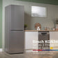 Bosch Series 2 Free-Standing Fridge-Freezer Stainless Steel Look | KGN34NLEAG