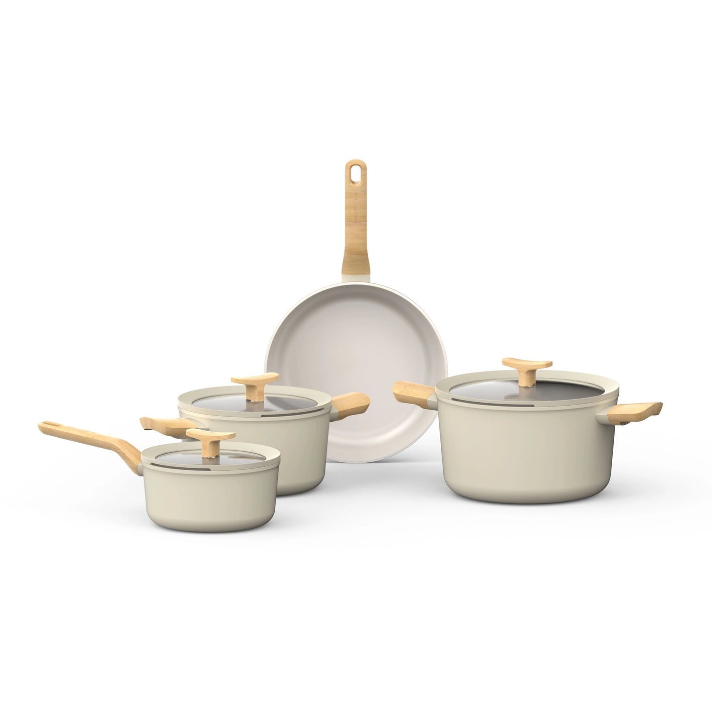 Berghoff LEO 7-piece Cooking Pot Set Balance Cream | 3950720