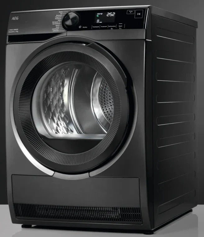 AEG 9kg Heat Pump Dryer Dark Silver | TR749GU4B