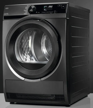 AEG 9kg Heat Pump Dryer Dark Silver | TR749GU4B