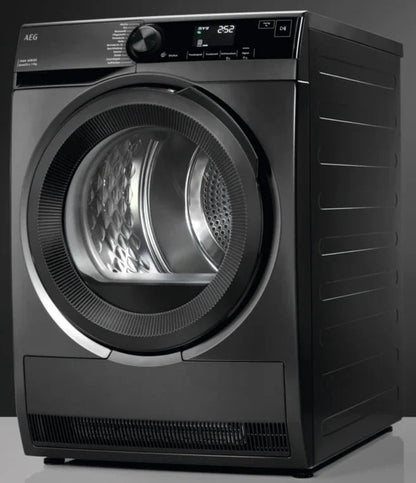 AEG 9kg Heat Pump Dryer Dark Silver | TR749GU4B