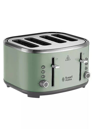 Russell Hobbs Stylevia 4 Slice Toaster - Sage Green | 26294