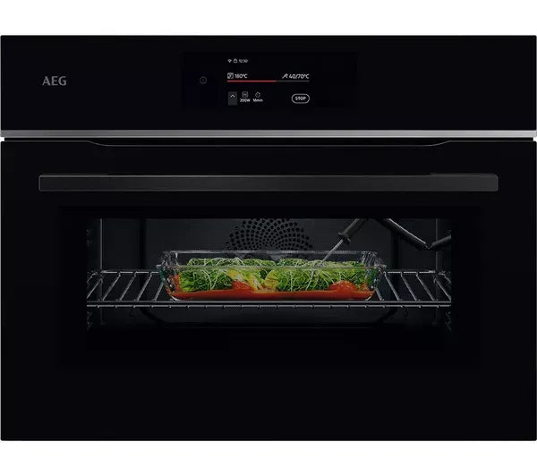 AEG 8000 Series MealAssist  Built-in Combination Microwave Black | TK8NK721B