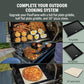 Ninja FlexFlame Outdoor Cooking System 5-in-1 Grill & Smoker | PG301UKBL